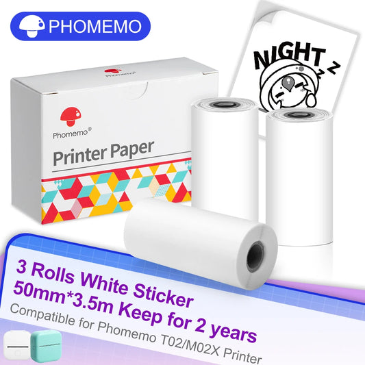 Mini Thermal Paper 3 Rolls