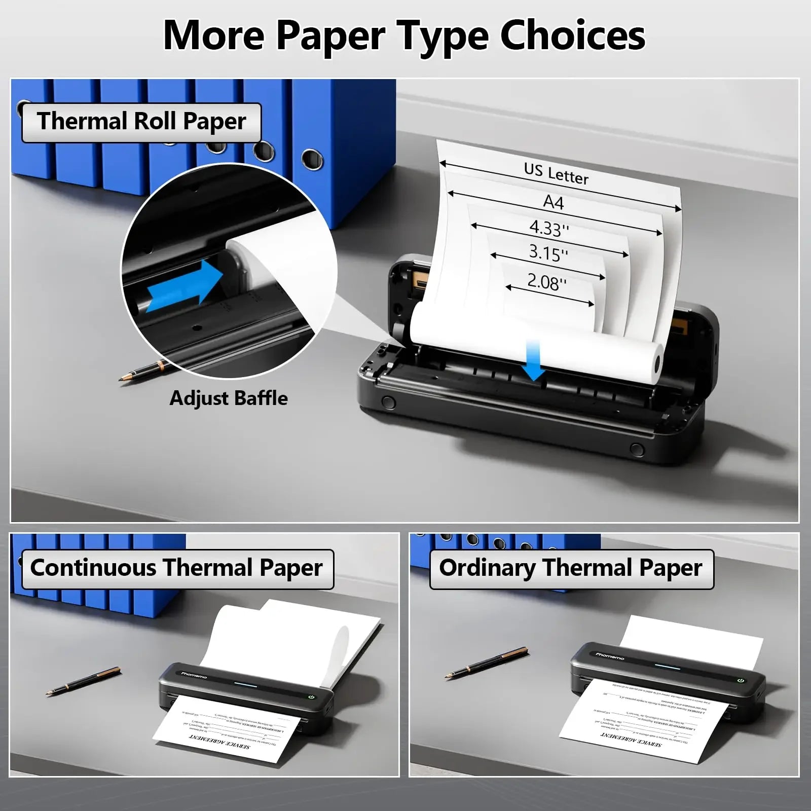 M832 Inkless  Portable Thermal Printer 